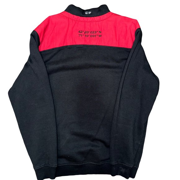 Boston College Football Vineyard Vines Men's Quarter Zip Pullover - Picture 4 of 6